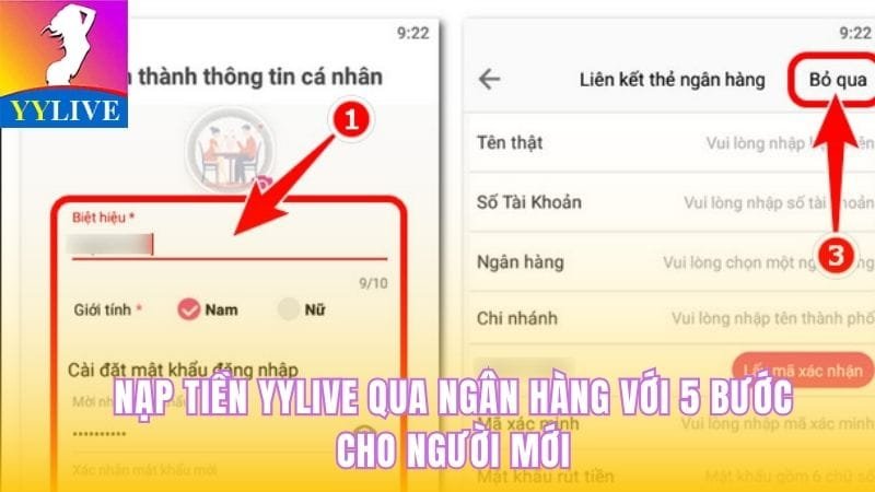Nạp Tiền Yylive Qua Ngân Hàng Với 5 Bước Cho Người Mới 5 nạp tiền YYlive