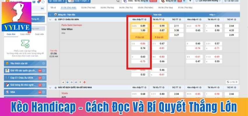 Kèo Handicap Là Gì? Cách Đọc Và Bí Quyết Cược Thắng Lớn 4 kèo handicap