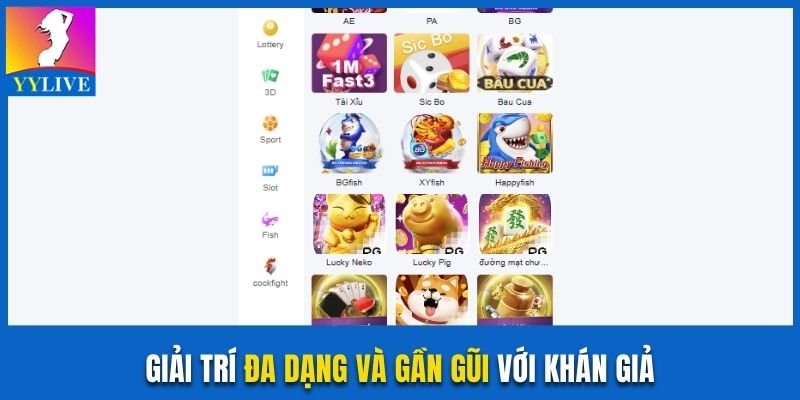 Gái Xinh Live Tại Nhà Trên YYLive Và Nhiều Idol Nổi Tiếng 3 Giải trí đa dạng và gần gũi với khán giả