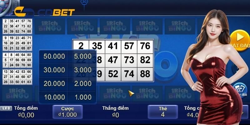 Ưu điểm nổi bật của sảnh Bingo tại CDBET